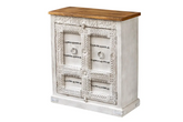 Antique Indian Floral Hand Carved Solid Wooden Vanity 86x40x97cm A0119  -
